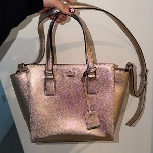 Kate Spade Metallic Rose Gold Satchel